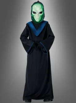 Alien Kostüm Für Kinder Mit Leuchtmaske
