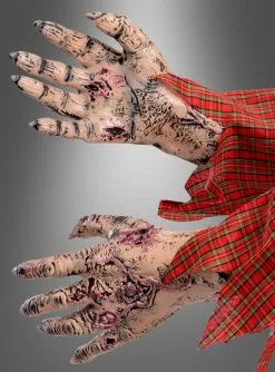 Blutige Zombie Latex Hände