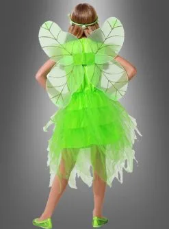 Grüne Fee Kinderkostüm Mit Flügel 5 Grüne Fee Kinderkostüm Mit Flügel -Halloween-Cosplay Verkaufsgeschäft 2 10732 pic3