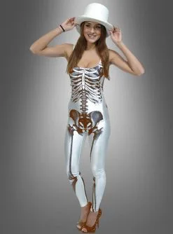 Weißer Skelettanzug Für Damen