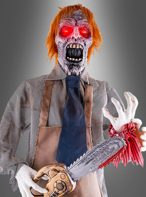 Halloween Kettensägen Killer Animiert 165cm 2 Halloween Kettensägen Killer Animiert 165cm – Bild 2