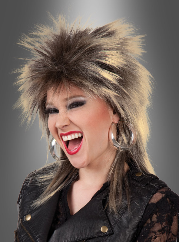 Popstar Perücke Tina 80er Vokuhila 1 Popstar Perücke Tina 80er Vokuhila
