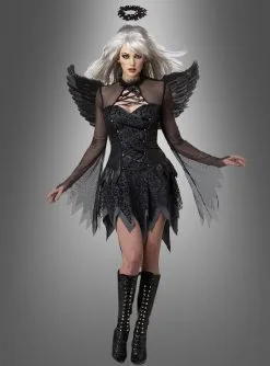 Gefallener Schwarzer Engel Kostüm