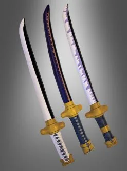 3 St. Zorros Schwerter Aufblasbar 70 Cm - One Piece